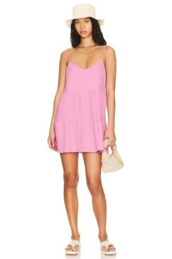 Show Me Your Mumu Caroline Mini Dress Bubblegum