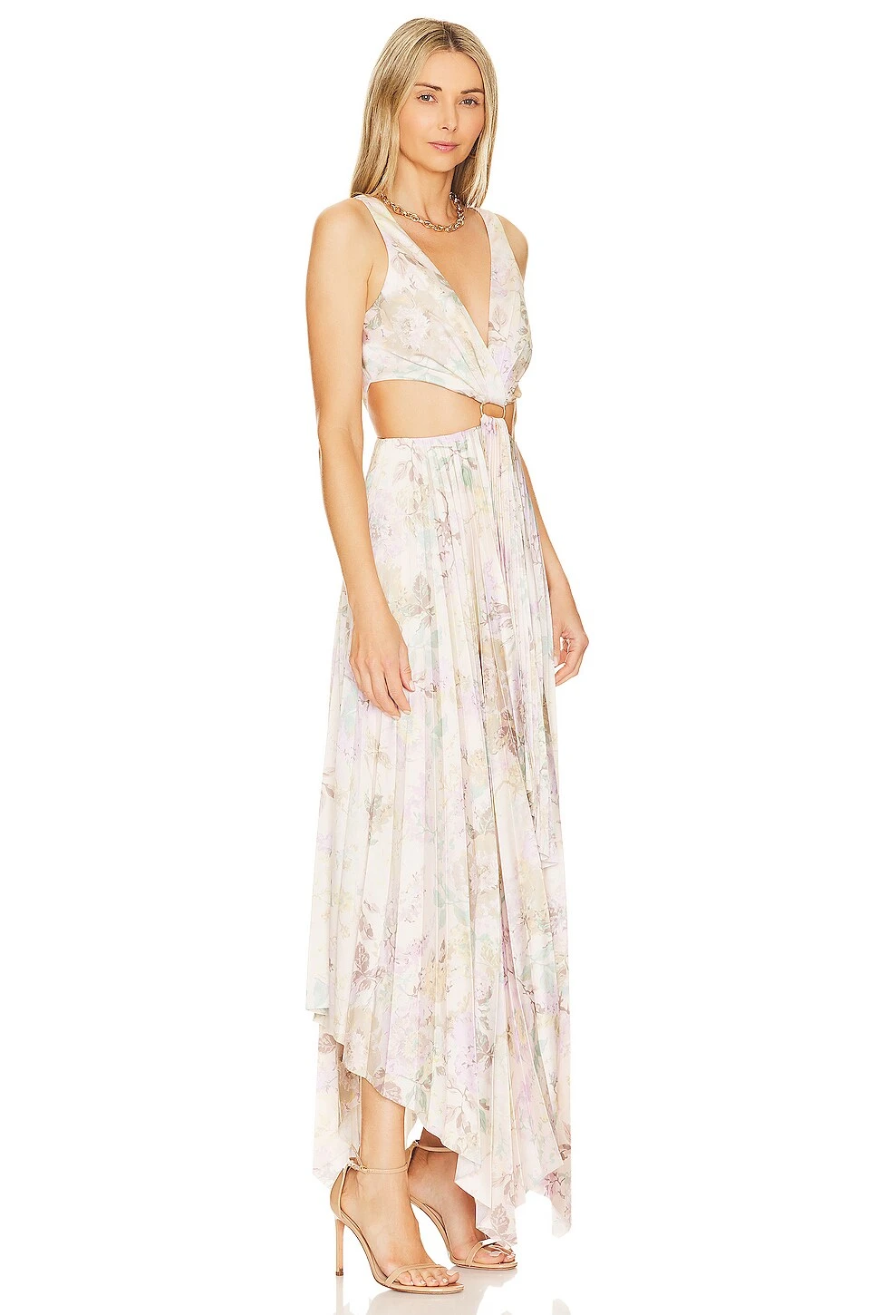 VESTIDO LEAH Rose Garden Beige 2 VESTIDO LEAH Rose Garden Beige - Image 2