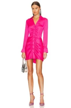 Steve Madden Let's Disco Dress Pink Glo