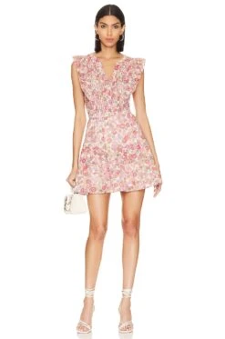 Steve Madden Kianna Dress White Ditsy Floral