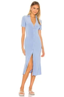 Song Of Style Francine Midi Dress Cornflower Blue