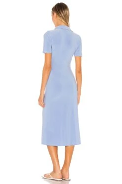 Song Of Style Francine Midi Dress Cornflower Blue -Bardot Store SOSR WD107 V3