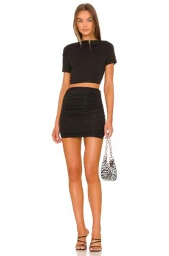 Revolve Clothing Store 30 Kim Skirt Set Black