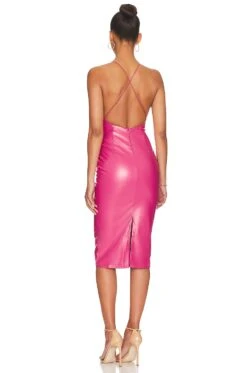 Bijou Midi Dress Pink 5 Bijou Midi Dress Pink -Bardot Store SPDW WD2201 V3