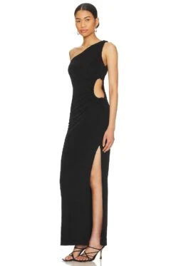 Victoria Cut Out Maxi Dress Black 9 Victoria Cut Out Maxi Dress Black -Bardot Store SPDW WD2222 V3