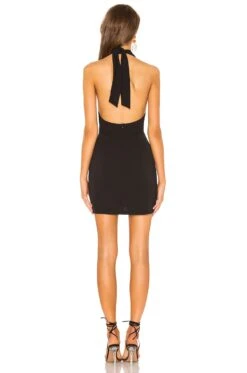 Grace Cross Front Dress Black -Bardot Store SPDW WD403 V3