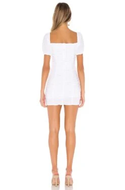 Rumor Ruched Dress White -Bardot Store SPDW WD681 V3