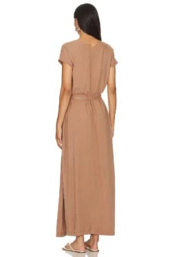 Splendid Evian Maxi Dress Ash Brown -Bardot Store SPLENDID WD1046 V3