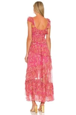 Corinne Maxi Dress Mara Batik Floral -Bardot Store TULA WD1299 V3