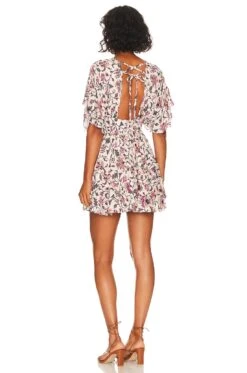 Tate Mini Dress Thea Ivory Floral -Bardot Store TULA WD1378 V3