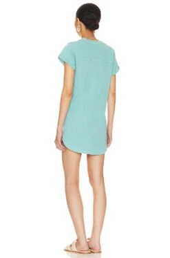 Green The Jeannie Tee Shirt Dress Aqua Splash -Bardot Store TULA WD1469 V3