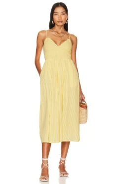 Amora Midi Dress Yellow