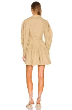 ULLA JOHNSON Vivienne Dress Dune -Bardot Store ULLA WD308 V3