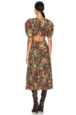 ULLA JOHNSON Claire Dress Prism -Bardot Store ULLA WD381 V3