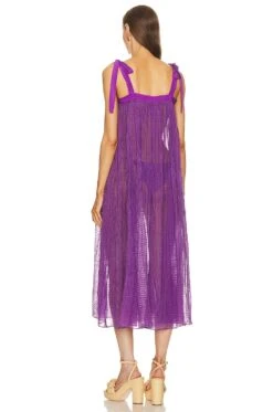 ULLA JOHNSON Liya Coverup Cassis -Bardot Store ULLA WD415 V3