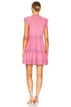 Veronica Beard VESTIDO KEELY Dark Peony -Bardot Store VBRD WD122 V3