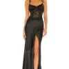Calla Lily Gown Black