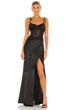 Calla Lily Gown Black 9 Calla Lily Gown Black -Bardot Store VCHP WD29 V2