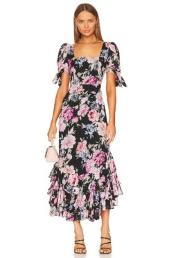 Lydia Maxi Dress Celestica Black