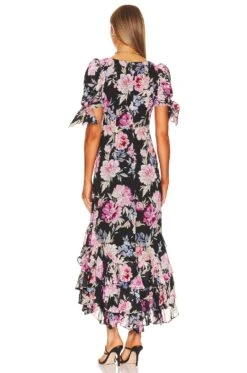 Lydia Maxi Dress Celestica Black 5 Lydia Maxi Dress Celestica Black -Bardot Store YUMI WD547 V3