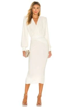 Midi Dress White