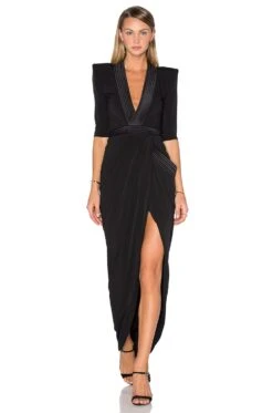 Eye Of Horus Gown Black -Bardot Store ZHIR WD12 V4