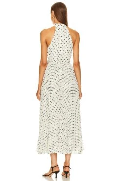 Zimmermann Sunray Picnic Dress Cream & Black Dot -Bardot Store ZIMM WD424 V3