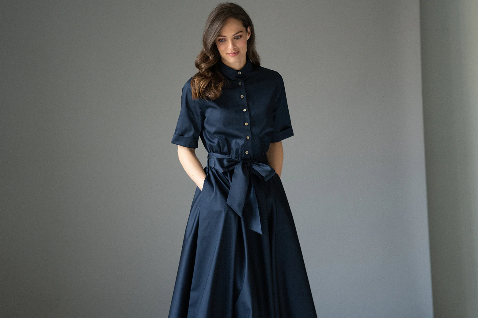 Revolve Clothing Store -Bardot Store Larissa Blush Midi Shirt Dress Wide